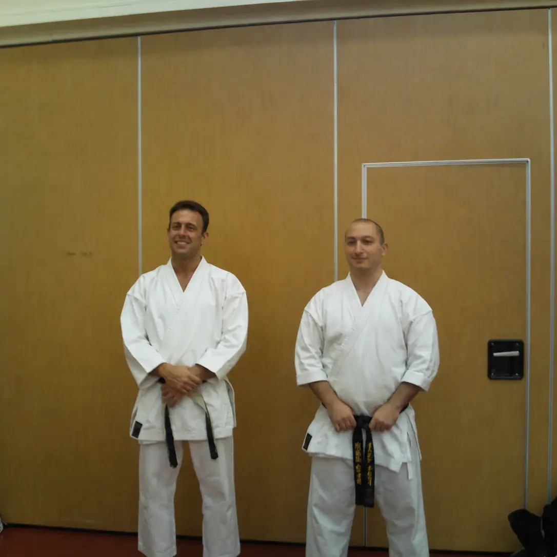 Olgun learning full contact kumite from Andrew Ward Sensei Karate [3rd Dan]